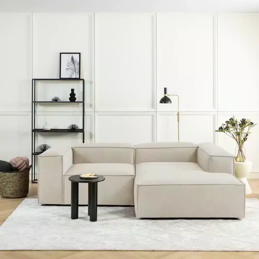 كنب مودرن زاوية لينون – مقاس 68*238*180 سم – بيج 1 كنب مودرن زاوية لينون - مقاس 68*238*180 سم - بيج 1