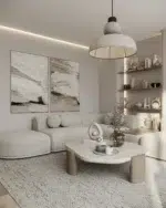 تصميم عصري وأنيق، كنب زاوية أرون، باللون الرمادي من، ميرال ستايل.