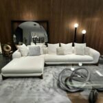 كنب زاوية أستاري, الفاخر بخامة كتان ناعمة, وتصميم عصري يناسب ,المساحات الواسعة