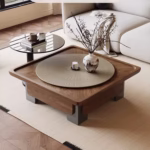 طاولات قهوة مودرن , طاولات خشب