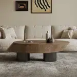 طاولات خشب طبيعي