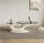 طاولة قهوة مودرن دوارة , أثاث فخم تصميم حديث