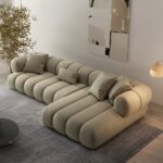 كنب زاوية مودرن ميرال – تصميم حرف L فخم وقماش متين