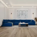 ⁦كنب حرف L فخم موديل (سروانت) – كتان⁩ - الصورة ⁦6⁩