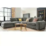 كنب زاوية أمريكي اروت – قماش كتان فاخر – تصميم مودرن