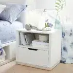كمودينة Rhys مودرن لون ابيض كريمي