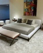 سرير  بوكلية – تصميم عصري من قماش البوكليه الفاخر