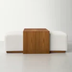 طاولات مودرن بتصميم عثماني - ابيض وبني - الصورة 5