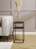 طاولة جانبية سوداء Tensio - معدنية - الصورة 3