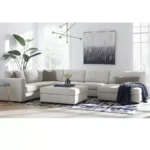 كنب حرف يو دنمان - اوف وايت 5 قطع