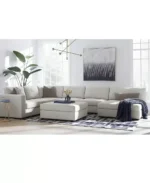 كنب حرف يو دنمان - اوف وايت 5 قطع