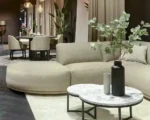 كنب حرف يو Camiel - كنب بوكليه بيج - الصورة 2