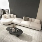كنب زاوية مودرن 373 سم - بيج - الصورة 3