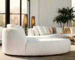 كنب U ميلي روت - كنب بوكليه ابيض - الصورة 5