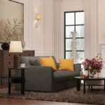 كنب مقعدين AALTO BOUTIQUE - بوليستر رصاصي - الصورة 4